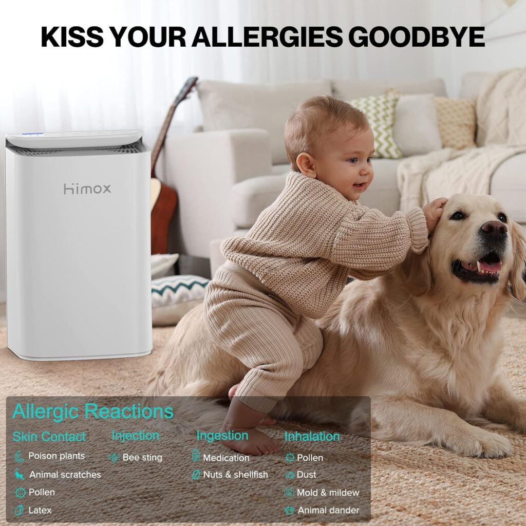 HIMOX 2023NEW HEPA 14 Air Purifiers for Home,Large Room Up to 1560 Sq ft, Smart WiFi PM2.5 Air Quality Monitor, Washable Filter 99.99% of Pet Dander,Allergens,Smoke, Dust,Odors,Powerful Motor