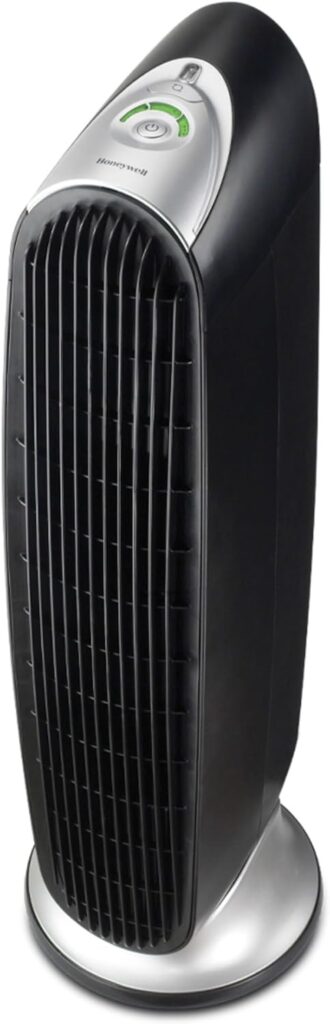Honeywell HFD-120-Q QuietClean Air Purifier with Permanent Washable Filters, Medium Rooms (170 sq. ft.), Black