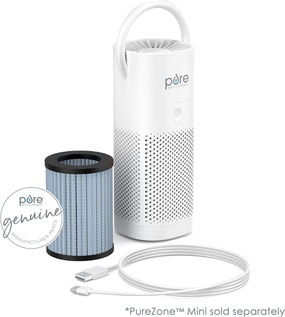 Pure Enrichment® Genuine 2-in-1 True HEPA Replacement Filter for the PureZone™ Mini Portable Air Purifier (PEPERSAP)