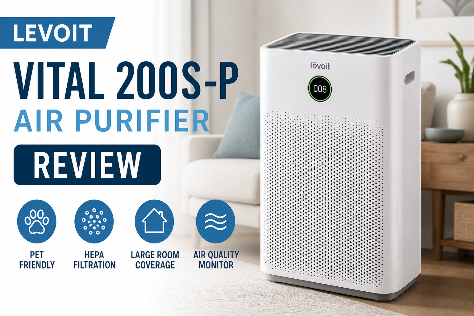 LEVOIT Vital 200S-P Air Purifier Review – Is It Worth Buying?